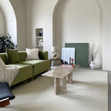 Modern Resin Table Lamp  Sculptural Base with Linen Shade - Product detail 25