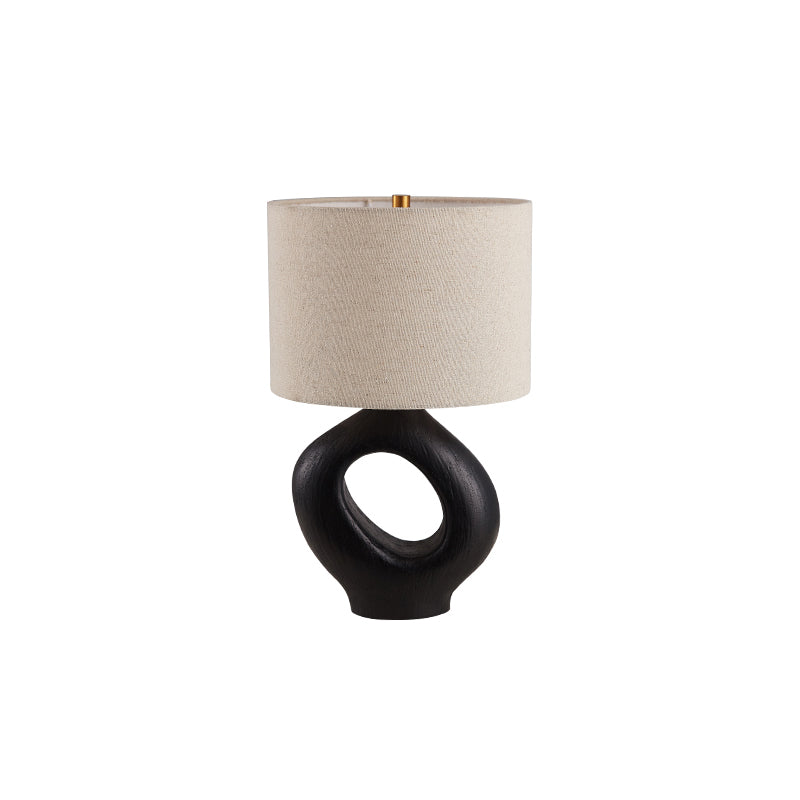 Modern Resin Table Lamp  Sculptural Base with Linen Shade - Product detail 30