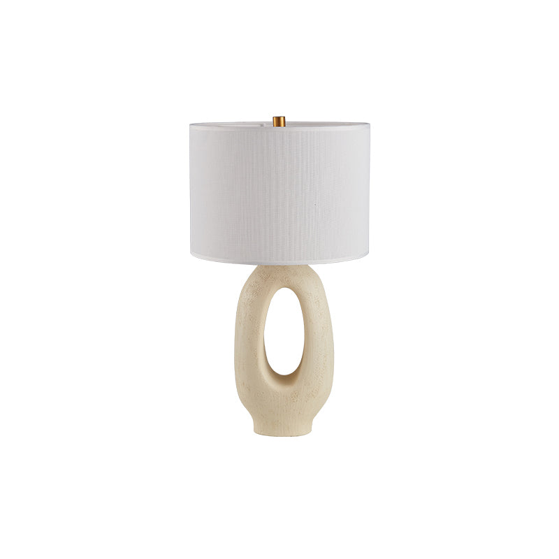 Modern Resin Table Lamp  Sculptural Base with Linen Shade - Product detail 32