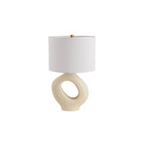 Modern Resin Table Lamp  Sculptural Base with Linen Shade - Product detail 28
