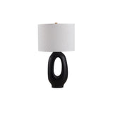 Modern Resin Table Lamp  Sculptural Base with Linen Shade - Product detail 35