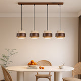 Modern Pendant Light  Stone Wood Dual Tone Design - Product detail 4