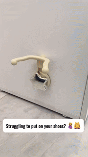 Hands-Free Shoe Helper  Wall-Mounted Suction Hook Design - Detailed view