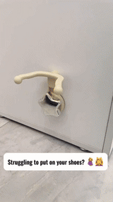 Hands-Free Shoe Helper  Wall-Mounted Suction Hook Design - Detailed view