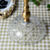 Victorian Table Lamp  Green Velvet Crystal Fringe Shade - Product detail 9