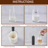 Electric Milk Frother  Professional Handheld Coffee Whisk - Product detail 7