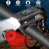 LED Bicycle Light Set  USB Rechargeable Front and Rear Safety Lights - Detailed view