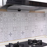 Geometric Mural Wallpaper | Classic Grey Tile Pattern