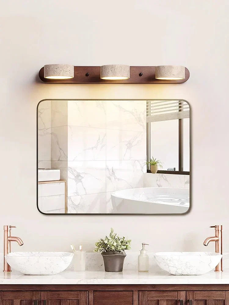 Modern LED Wall Lamp  Wood Stone Double Light Design - Product detail 6