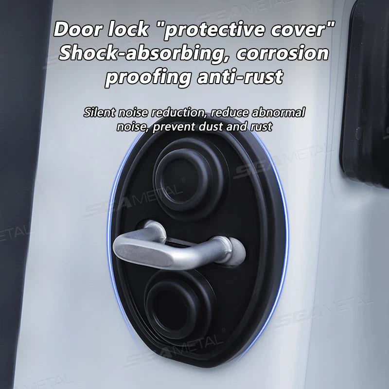 Car Door Lock Cover  Noise Reduction Protection Set - Product detail 7