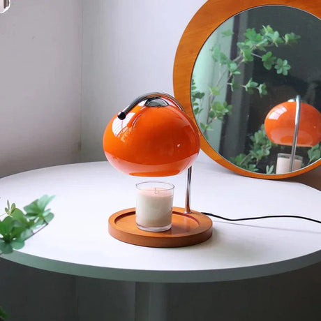 Retro Glass Table Lamp  Candle Warmer with LED Light - Product detail 5