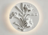 Vintage Wall Lamp  French Round Floral Relief Design - Product detail 15