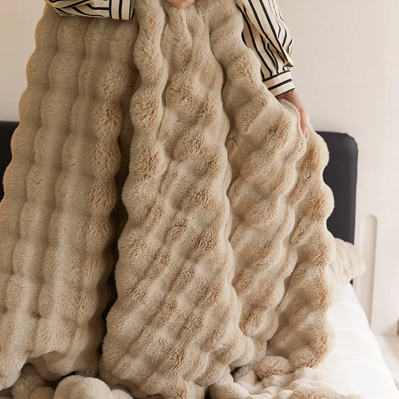 Luxury Winter Throw Blanket  Cloud-Soft Textured Design - Product example