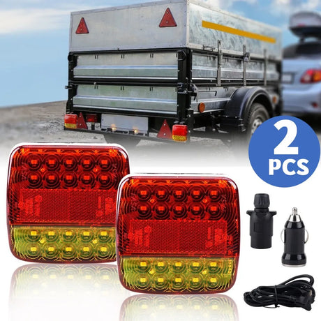 Wireless LED Trailer Lights  Magnetic Mount with Dual Color Signal - Product showcase