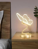 Modern LED Table Lamp  Butterfly Wing Design With Gold Base - Product detail 4