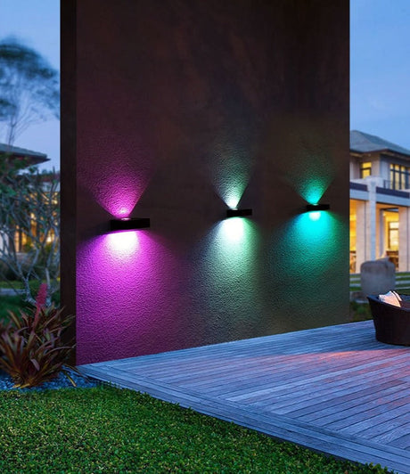 Modern Solar Wall Light  Up-Down Outdoor LED Sconce - Product detail 14