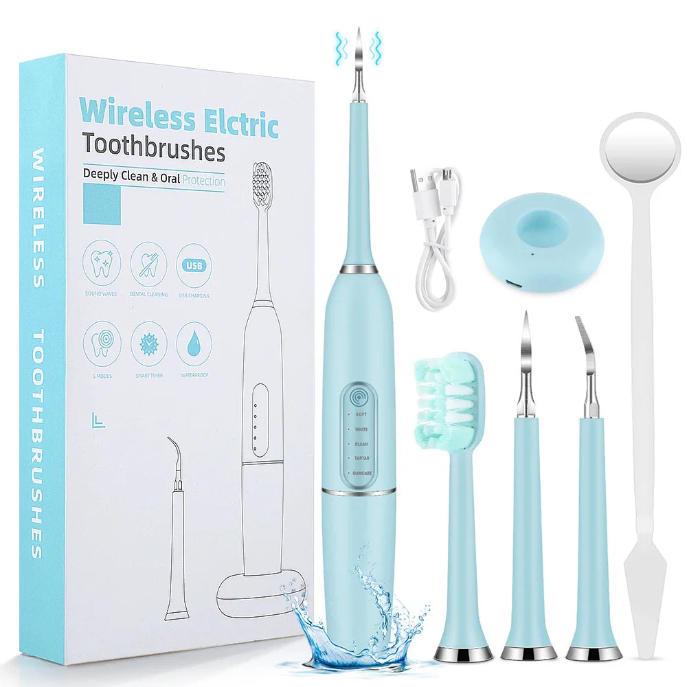 Sonic Teeth Cleaning Device  Professional Tartar  Plaque Remover - Product example
