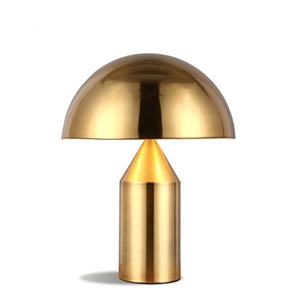 Modern Touch Table Lamp  Brushed Gold Dome Design - Product detail 8