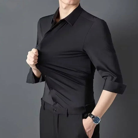 Professional Stretch Dress Shirt  Moisture-Wicking Comfort Fit - Product detail 10