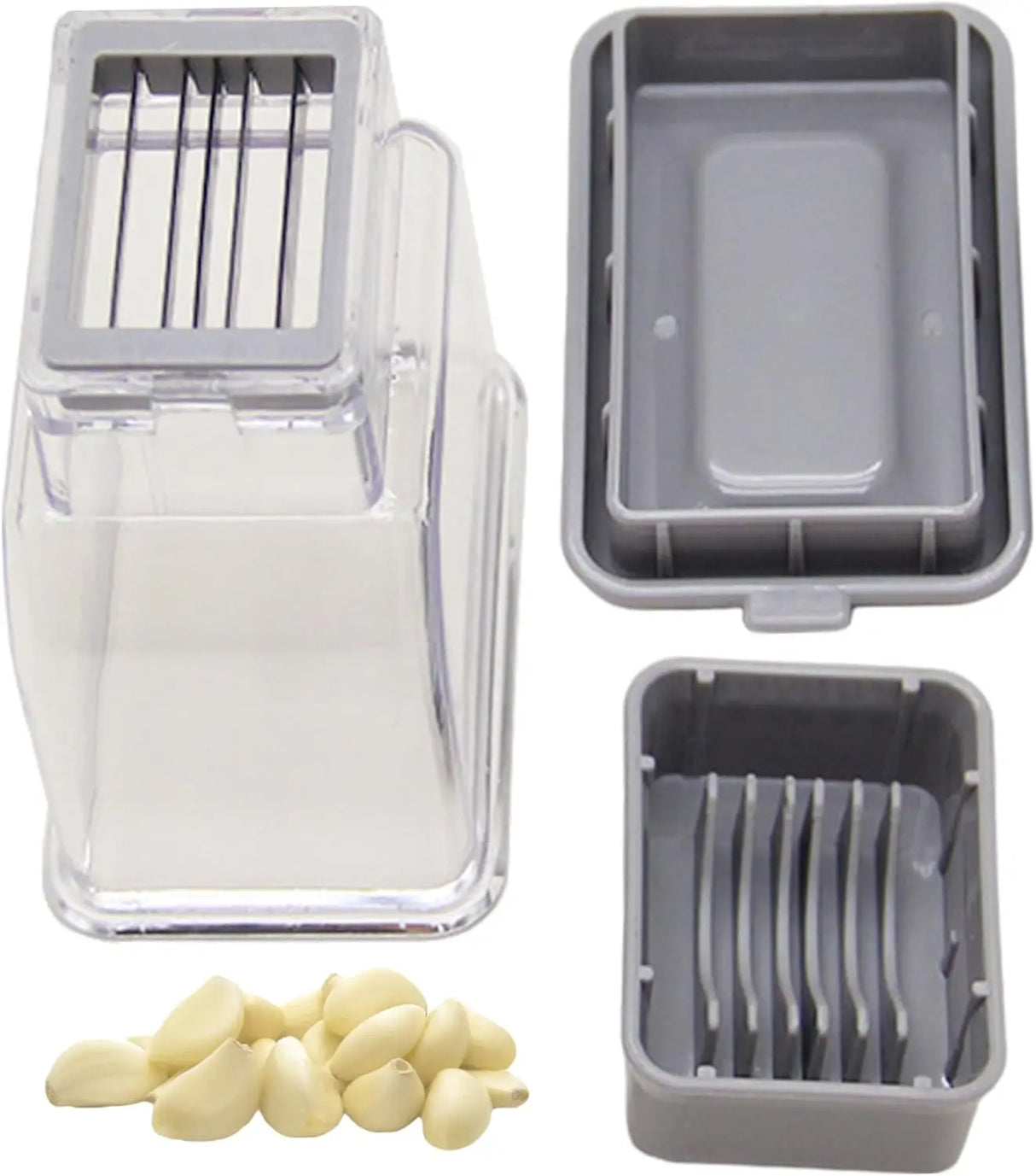 Kitchen Garlic Press  Quick-Cut Container Design - Detailed view
