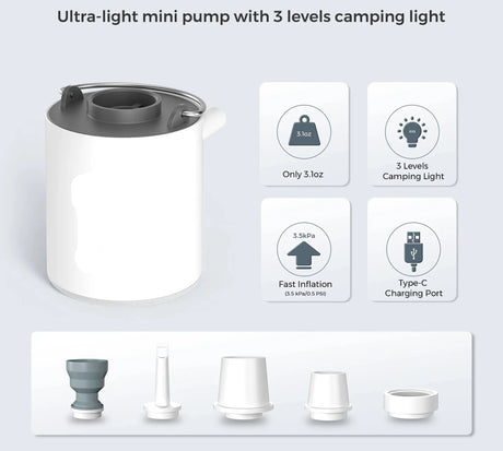 Portable Electric Air Pump  USB Rechargeable Mini Inflator - Product detail 11
