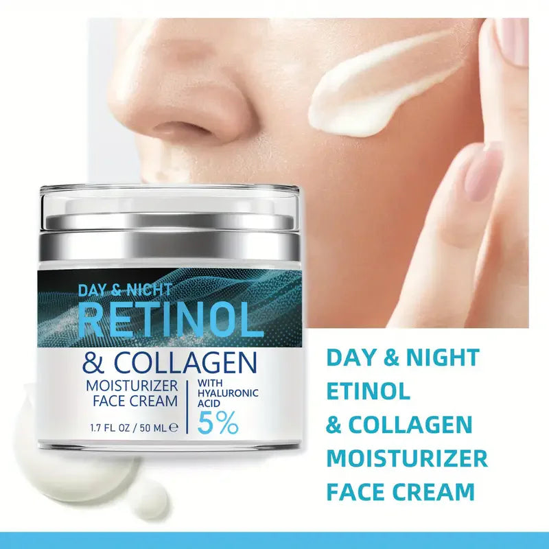 Retinol Collagen Face Cream  Anti-Aging Moisturizer with Hyaluronic Acid - Product example