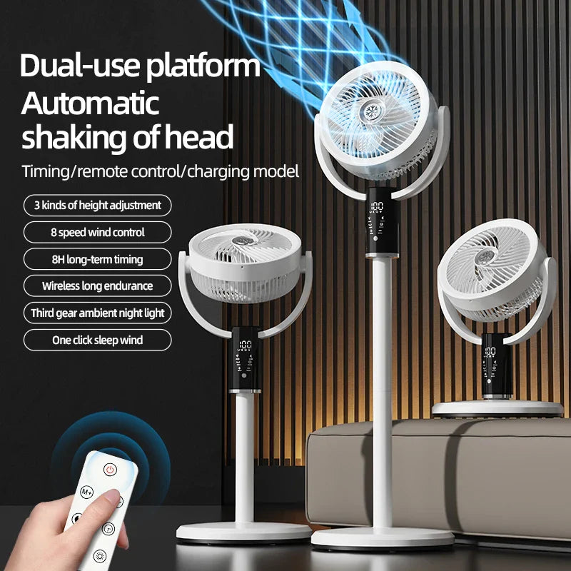 Smart Oscillating Floor Fan  Remote Control  8-Speed Settings - Product detail 4
