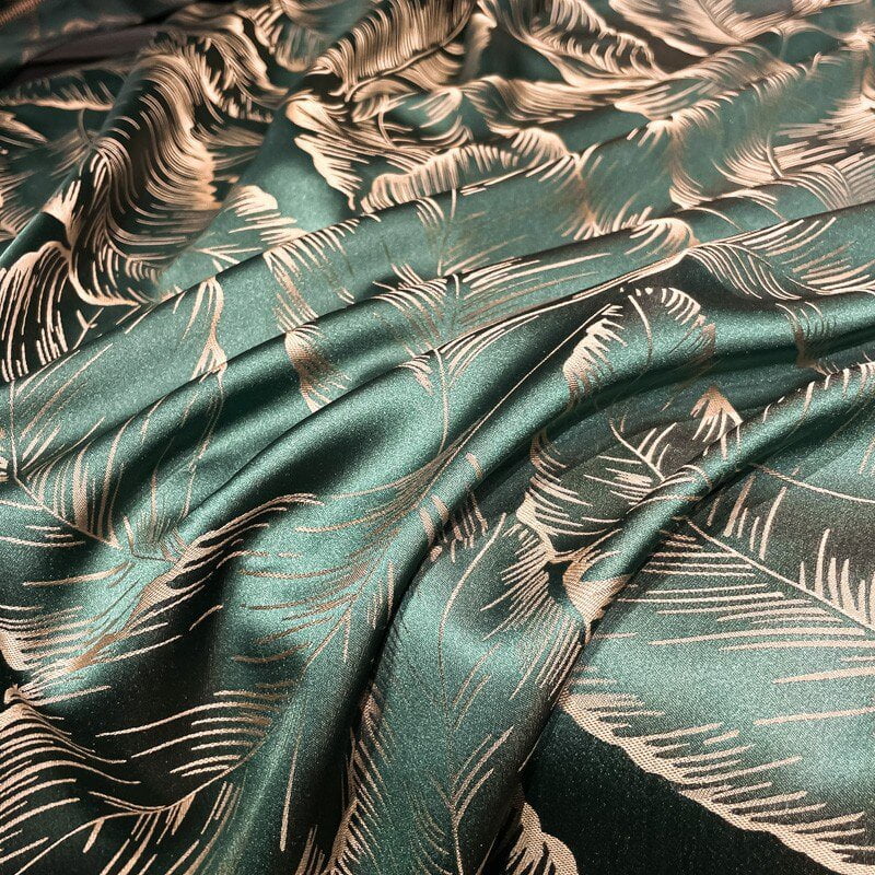 Tropical Luxury Bedding Set  Egyptian Cotton Leaf Pattern - Product example