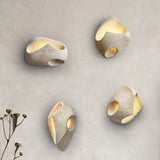Minimalist Wall Sconce  Sculptural Cement Design - Product detail 7
