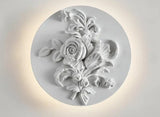 Vintage Wall Lamp  French Round Floral Relief Design - Product detail 14