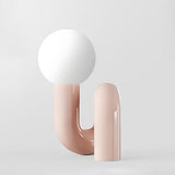Modern Wall Light  Sculptural White Globe Design - Product detail 11