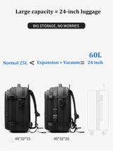Smart Travel Backpack  Vacuum Compression Storage System - Product detail 12