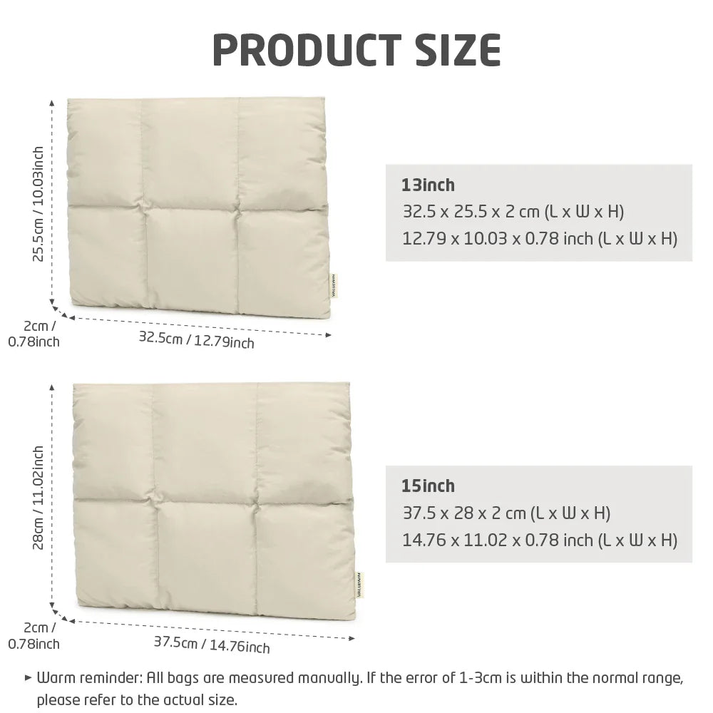 Protective Laptop Sleeve  Quilted Waterproof Design - Product example