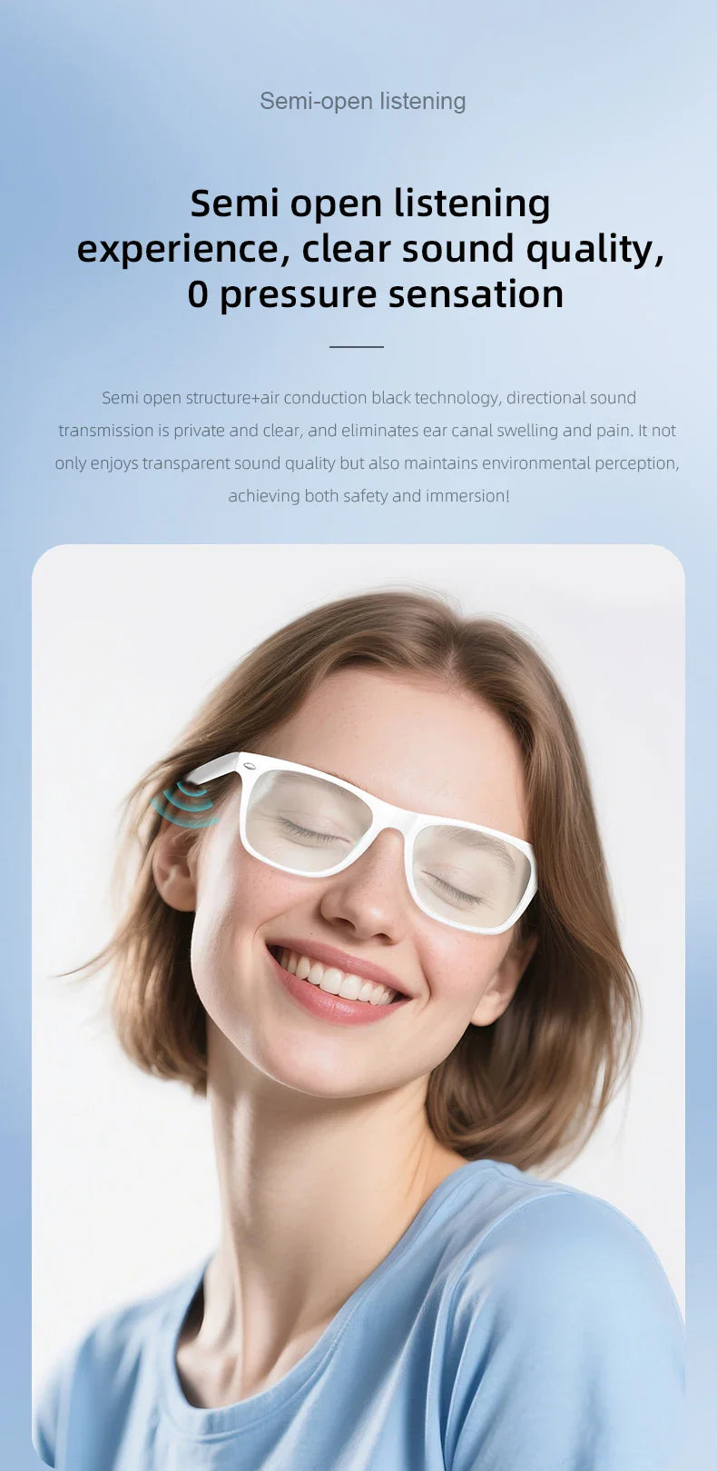 Smart Translation Sunglasses  AI-Powered Language Assistant - Product detail 10