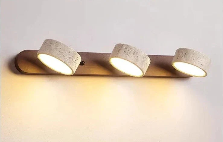 Modern LED Wall Lamp  Wood Stone Double Light Design - Product detail 11