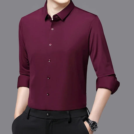 Professional Stretch Dress Shirt  Moisture-Wicking Comfort Fit - Product detail 17