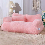 Plush Pet Sofa Bed  Cozy Winter Lounge for Cats - Product example