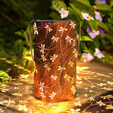 Solar Garden Lantern  Dragonfly Pattern Light Projector - Product showcase