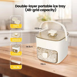 Modern Ice Cube Maker  Double Layer Storage With Handle - Product detail 5