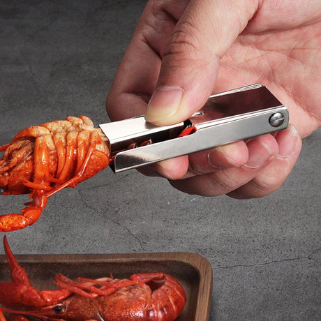 Professional Seafood Shell Peeler  Stainless Steel Kitchen Tool - Product showcase