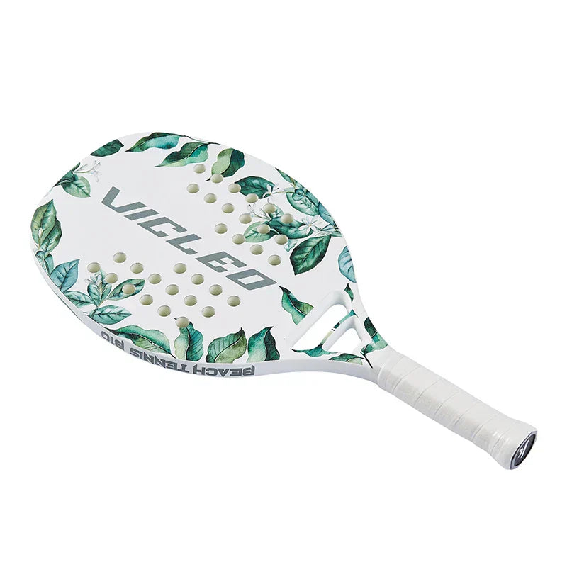 Beach Tennis Paddle  Floral Design Carbon Fiber Racquet - Product example