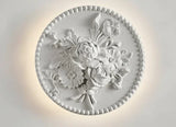 Vintage Wall Lamp  French Round Floral Relief Design - Product detail 11