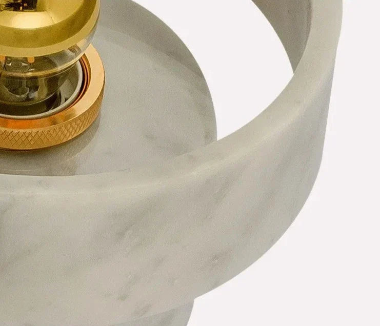 Modern Marble Wall Light  Natural Stone Circle Design - Product detail 8