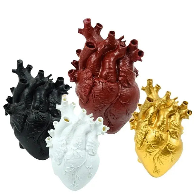 Anatomical Heart Vase  Modern Art Decor Sculpture - Product showcase