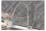 Professional Kitchen Faucet  Spring Pull Down Design Gold Brass Finish - Product detail 13