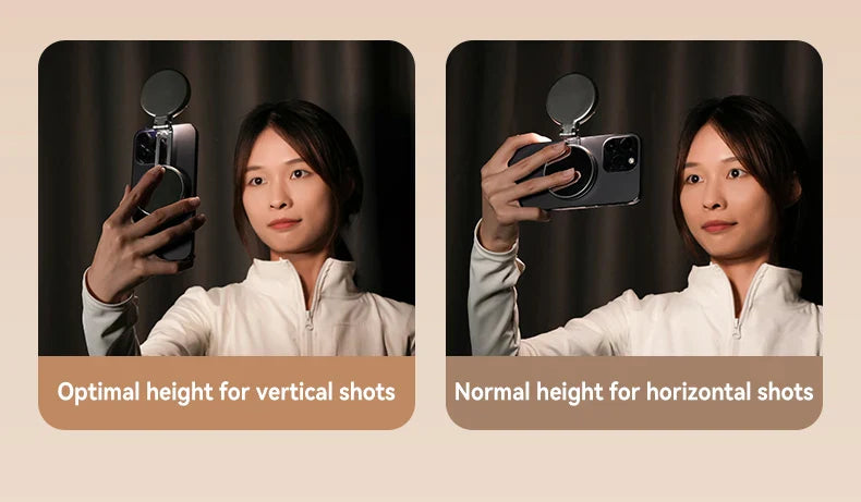 Magnetic Selfie Ring Light  Height Adjustable LED Phone Light - Product detail 10