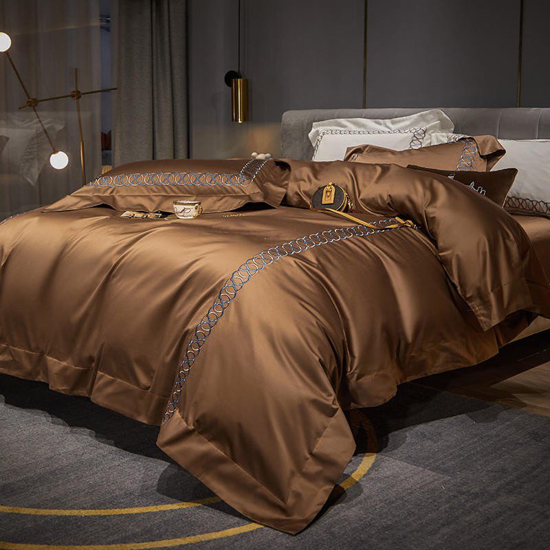 Egyptian Cotton Duvet Set  Premium Embroidered Bedding Collection - Product detail 6