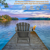 Adjustable Adirondack Chair  HDPE Outdoor Recliner With Ottoman - Product detail 7