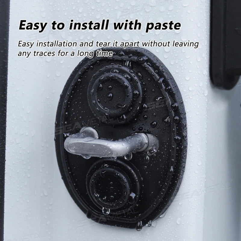 Car Door Lock Cover  Noise Reduction Protection Set - Product detail 4