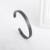 Arabic Script Bangle Bracelet  Engraved Stainless Steel Design - Product detail 9